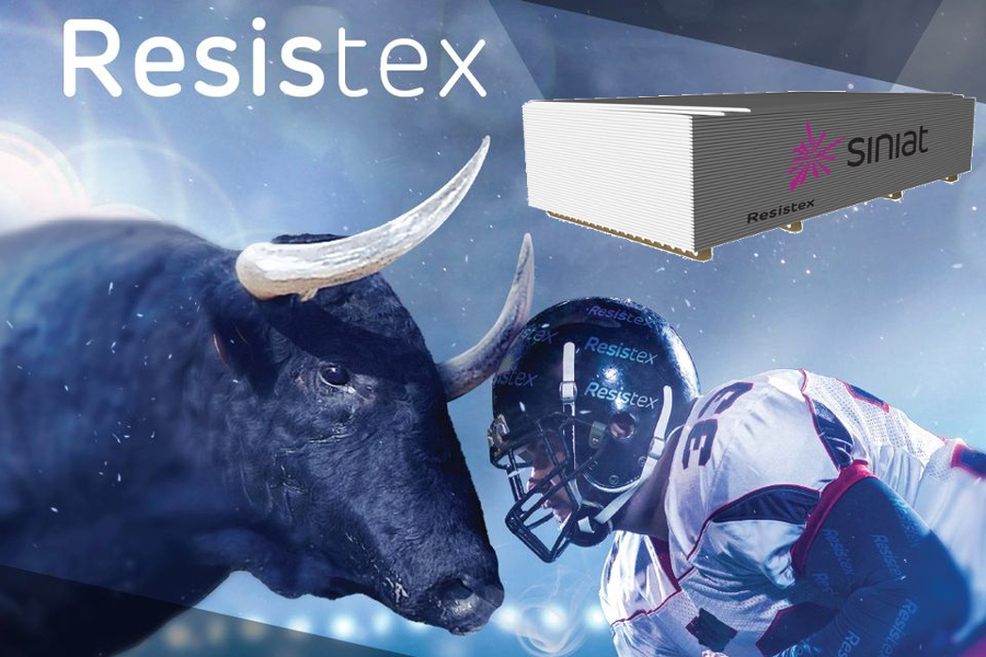 Noua placa din gips-carton Resistex 12.5