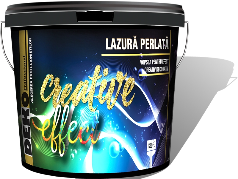 Lazura DEKO Creative Effect si lazura perlata DEKO Creative Effect pentru pereti