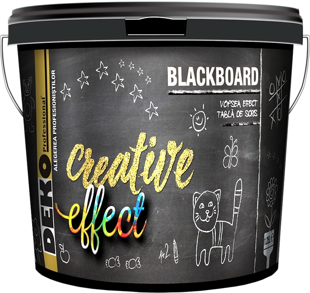 Vopsea DEKO Blackboard cu efect de tabla de scris
