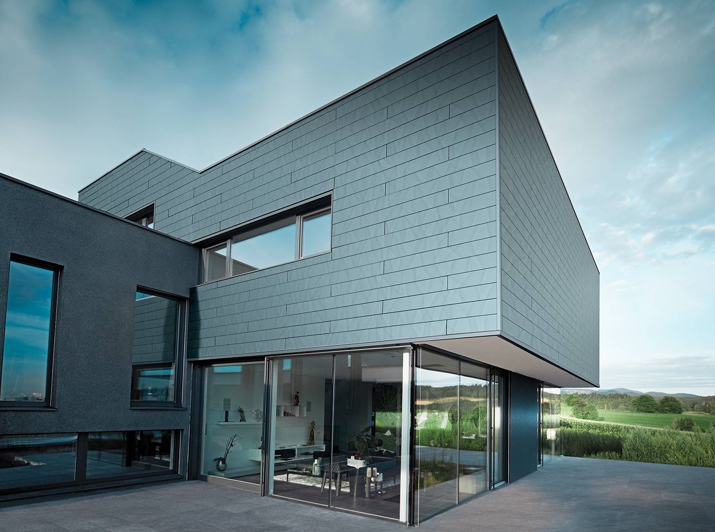 Lamele metalice pentru fatada PREFA Siding.X