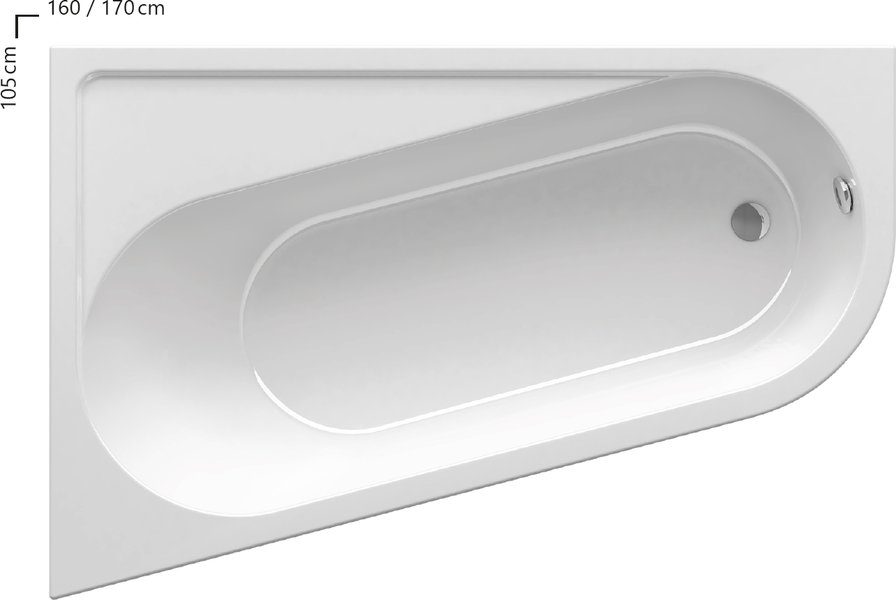 Cada asimetrica Chrome de la RAVAK