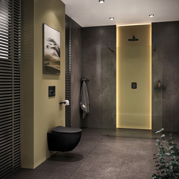 Noul vas WC RAVAK Uni Chrome RimOff negru