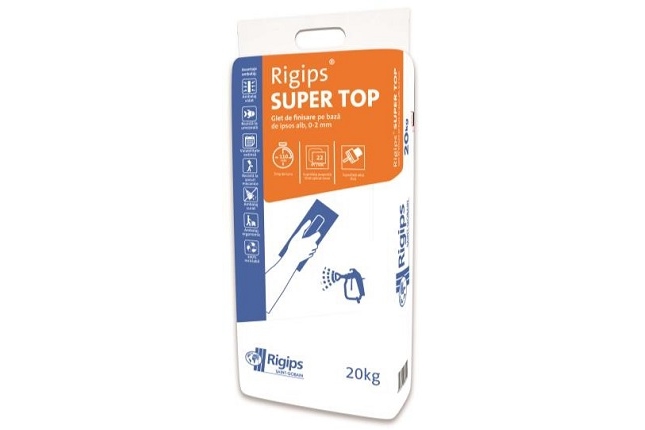 Noul glet de finisare Rigips® Super Top