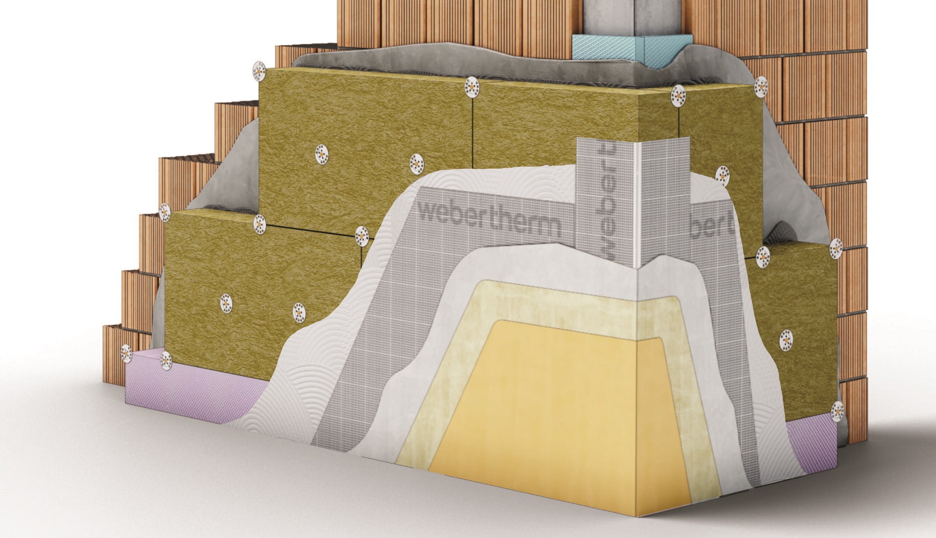 Sistem ETICS - webertherm prestige - termoizolatie cu vata minerala
