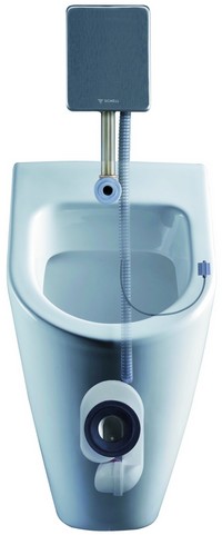 Noul sistem de spalare pisoar pentru grupuri sanitare publice - Urinal Compact LC
