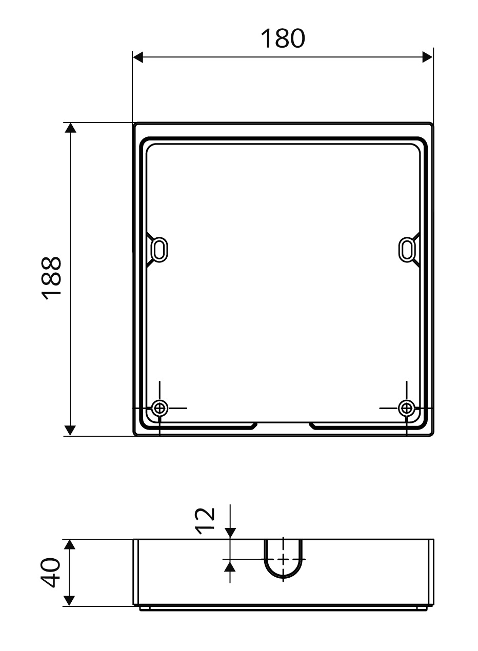 Cadru de montaj Schell Walis E - dimensiuni