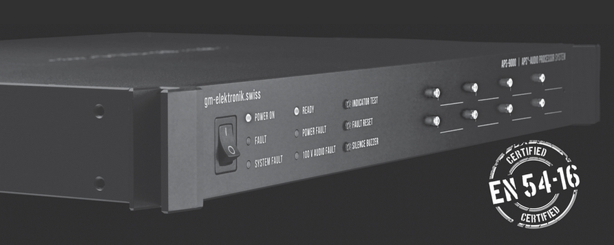 Schrack Seconet lanseaza noul controler audio APS-9000 de la G+M Elektronik pentru sisteme de evacuare vocala si adresare publica