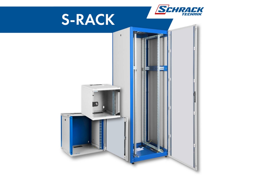 Noua gama S-Rack de dulapuri de cablare structurata de la Schrack technik