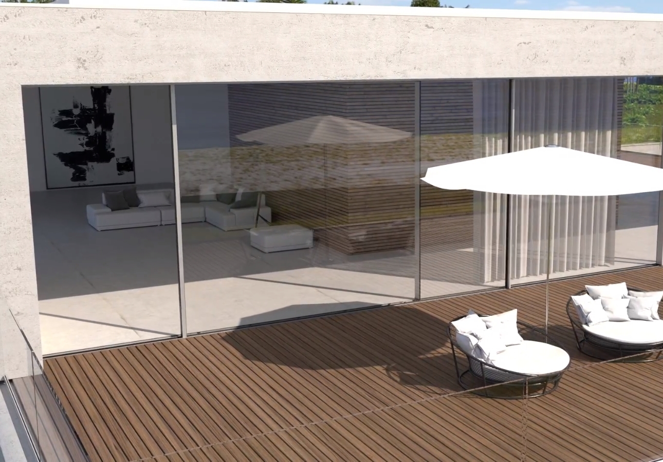Sistem de usi glisante Schüco ASE 67 PD Panorama Design 
