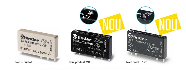 Noua versiune a releului ultra-miniaturizat din Seria 34 destinat circuitelor imprimate