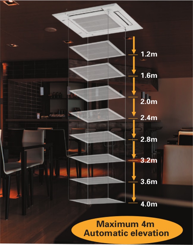 Noile unitati interioare tip caseta cu 4 directii PLA-ZM de la Mitsubishi Electric