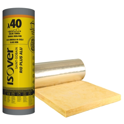 Noile saltele de vata minerala caserate cu folie din aluminiu ISOVER RIO PLUS ALU