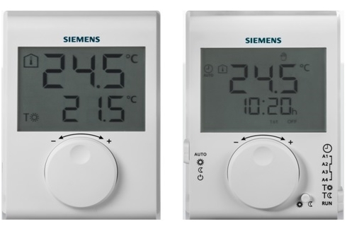 Noile termostate RDH si RDJ de la Siemens