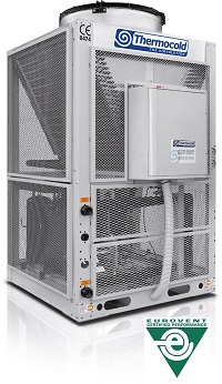 Chillere Thermocold aer-apa cu ventilatoare axiale si compresoare scroll Domino HP si C