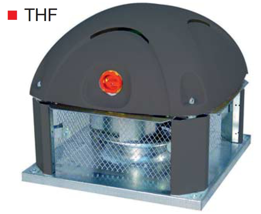 Noile ventilatoare de acoperis rezistente la foc 400°C/2h THF-TVFC