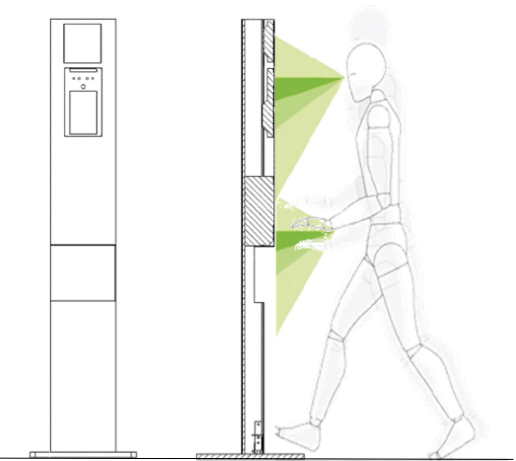 Noul sistem modular Safe Checkpoint Tower, pentru intrare sigura si igienica