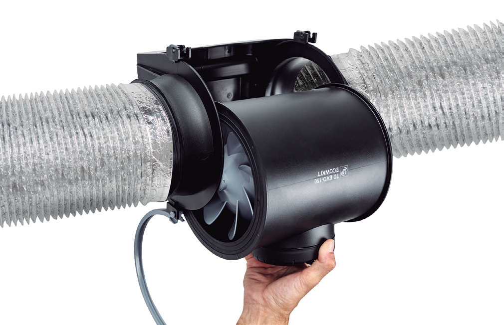 Noile ventilatoare in-line cu debit mixt Soler&Palau TD-EVO ECOWATT