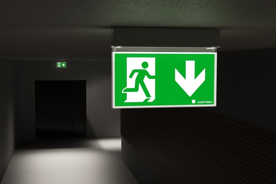 Solutia inovatoare de iluminat de siguranta Zumtobel Crossign Pro