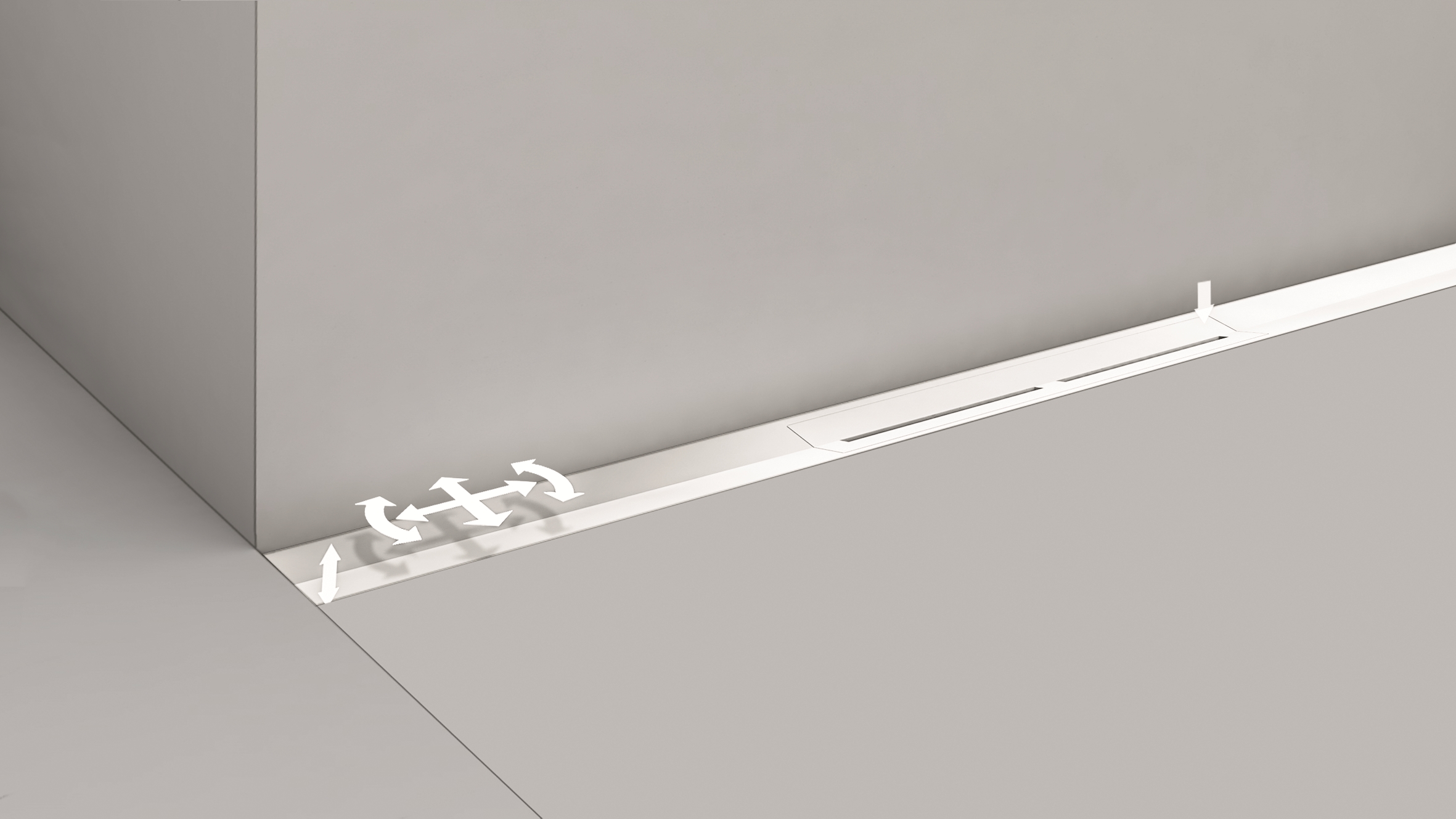TECEdrainprofile - profilul de dus de la TECE - elegant, practic, incastrat