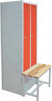 Vestiar modular cu banca - Megablok Seria GYM