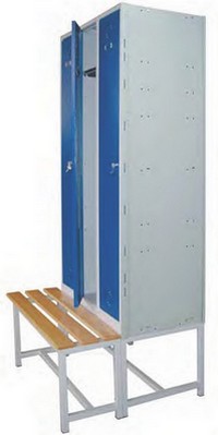 Vestiar modular cu banca - Megablok Seria CHASIS