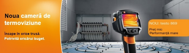 Testo lanseaza noul model de camera de termoviziune testo 869