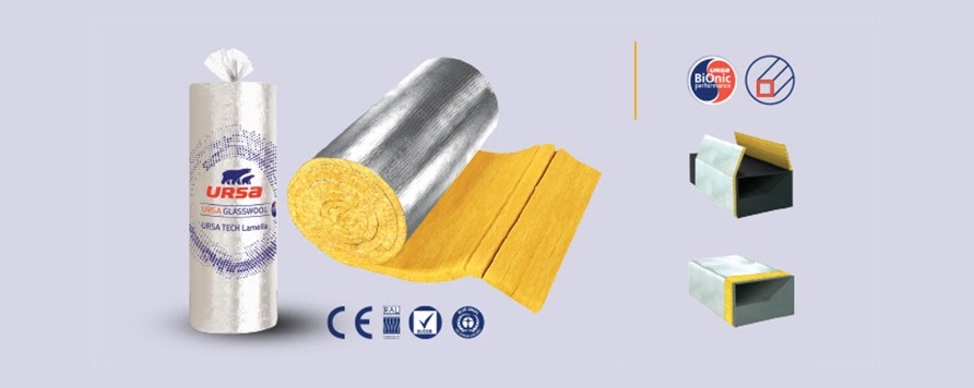 Vata minerala de sticla Ursa Tech Lamella
