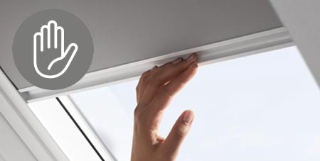 Noua colectie de rulouri VELUX Nature - Mod de deschidere