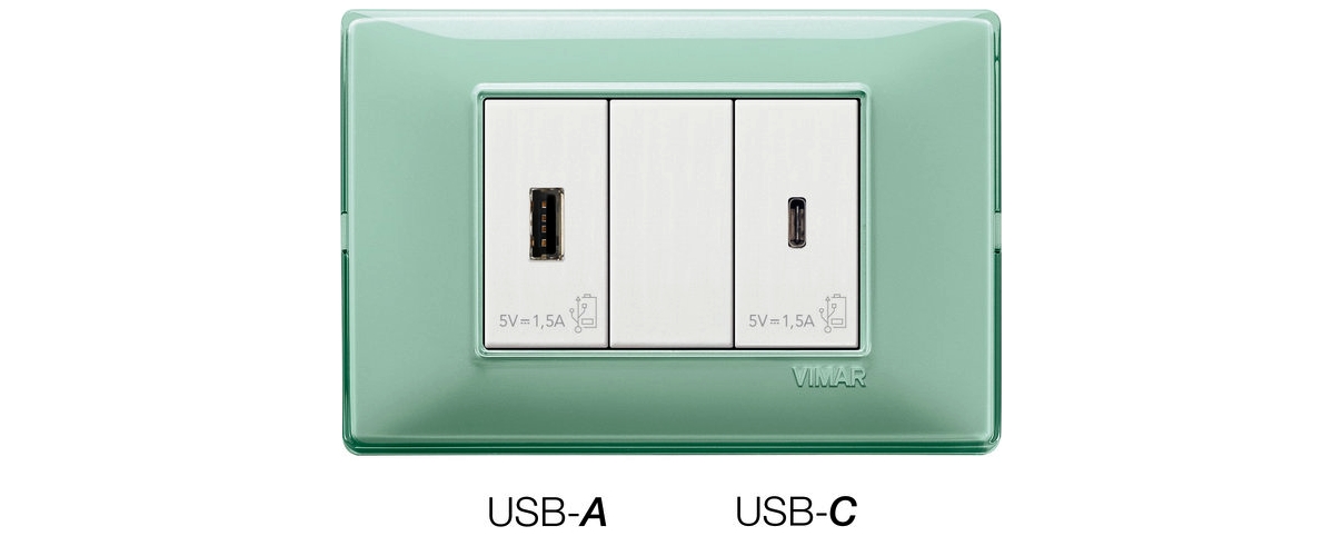 Noile prize USB de tip C de la Vimar