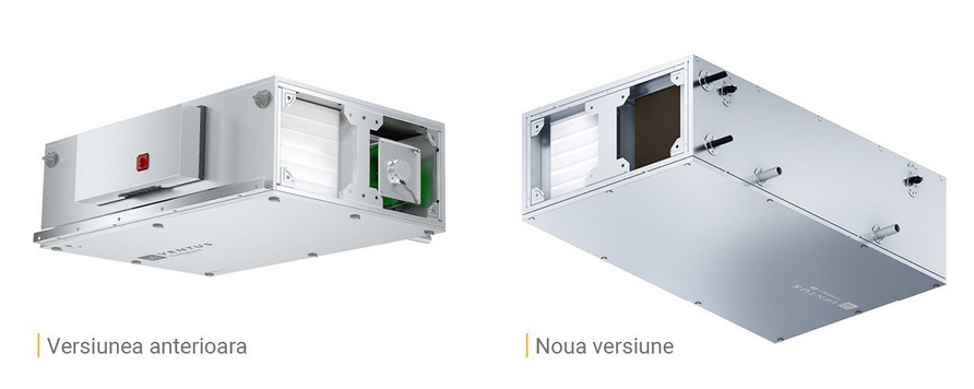 Modificari in designul unitatilor de tratare a aerului suspendate VTS VENTUS Compact VVS005s