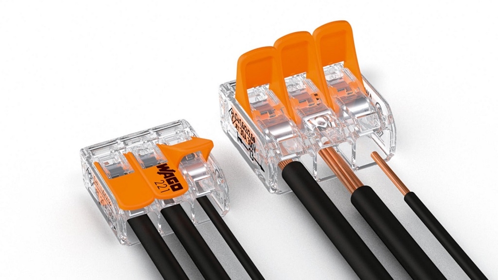 The WAGO 221 series splicing connectors