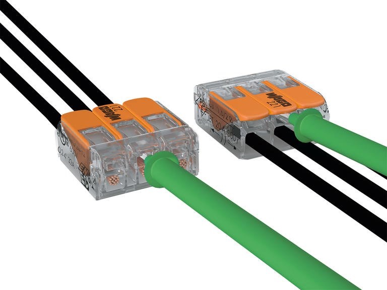 The WAGO 221 series splicing connectors