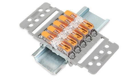 WAGO 221 Series inline splicing connectors with levers