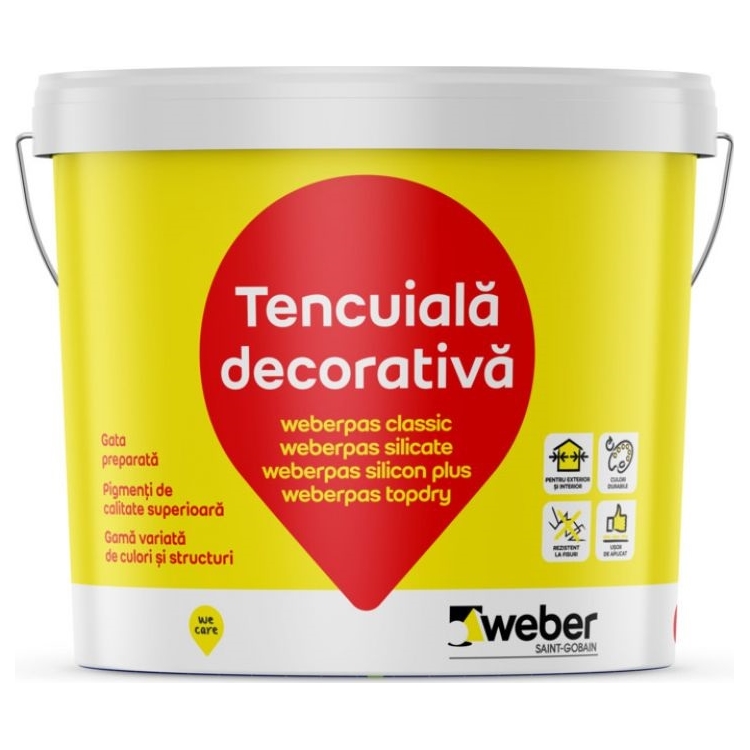 Weber a lansat noua gama de tencuieli decorative weberpas