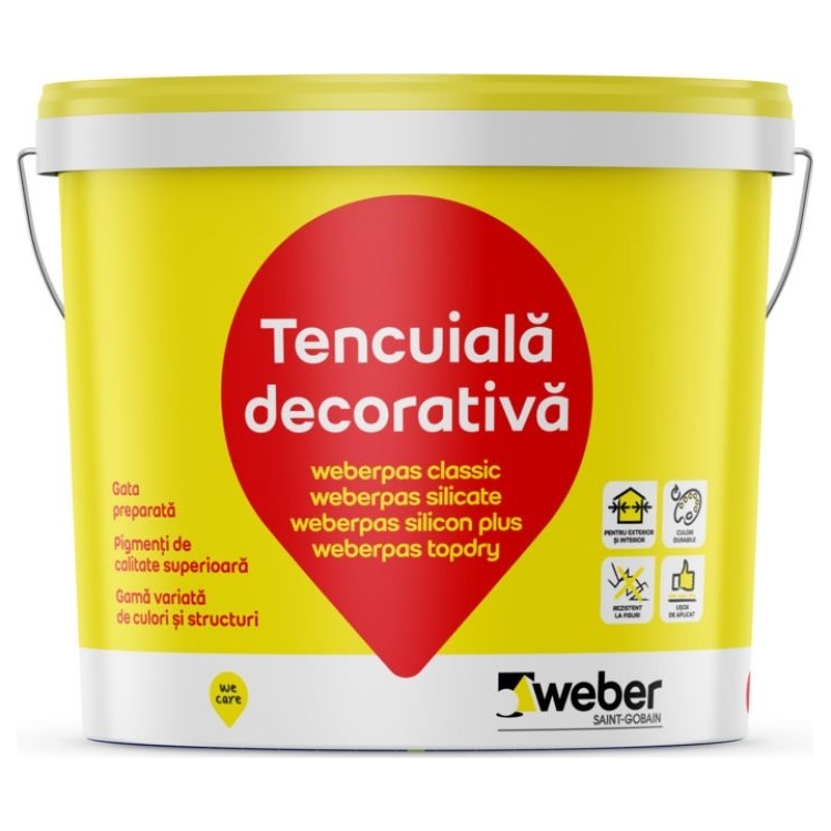 Weber a lansat noua gama de tencuieli decorative weberpas