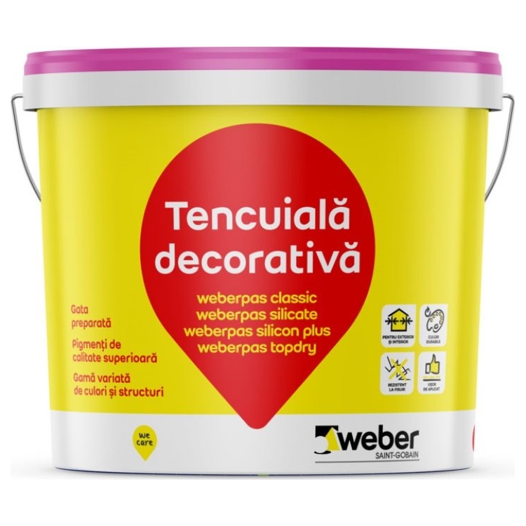 Weber a lansat noua gama de tencuieli decorative weberpas