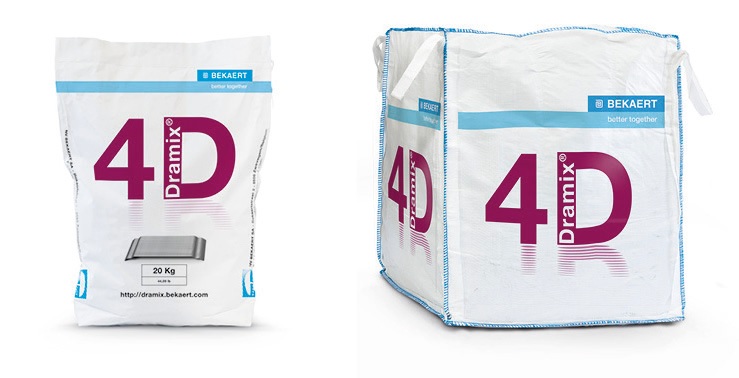Fibre metalice Dramix® 4D 80/60 BGE - Ambalare 20kg si 1100kg