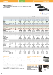 Unitate cu conducte adaptiva Panasonic PACi NX Elite, PF3 (R32)<br>(General Catalogue 2023/2024, pag. 194-195) - fisa tehnica