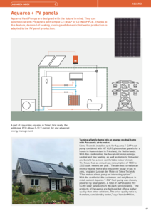Aquarea + panouri solare fotovoltaice<br>(General Catalogue 2023/2024, pag. 47) - prezentare detaliata