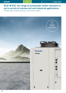 Gama de echipamente frigorifice durabile ECOi-W R32 pentru aplicatii comersiale si industriale<br>(General Catalogue 2023/2024, pag. 418-419) - prezentare detaliata