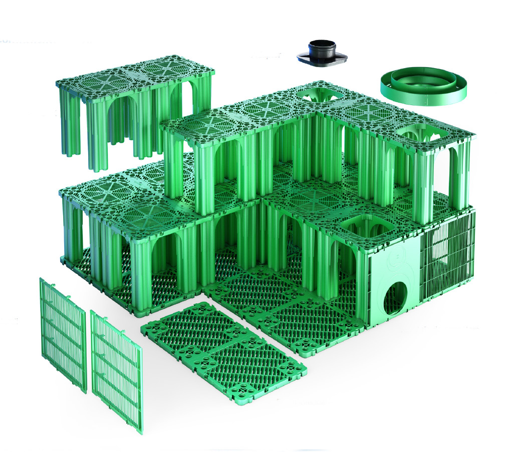 Sistem de retentie sau infiltrare ale apelor meteorice Stormbox