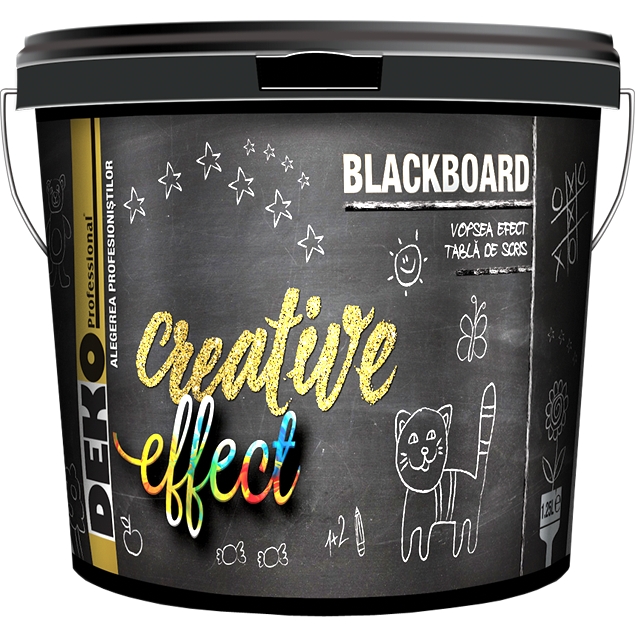 Vopsea DEKO Blackboard cu efect de tabla de scris