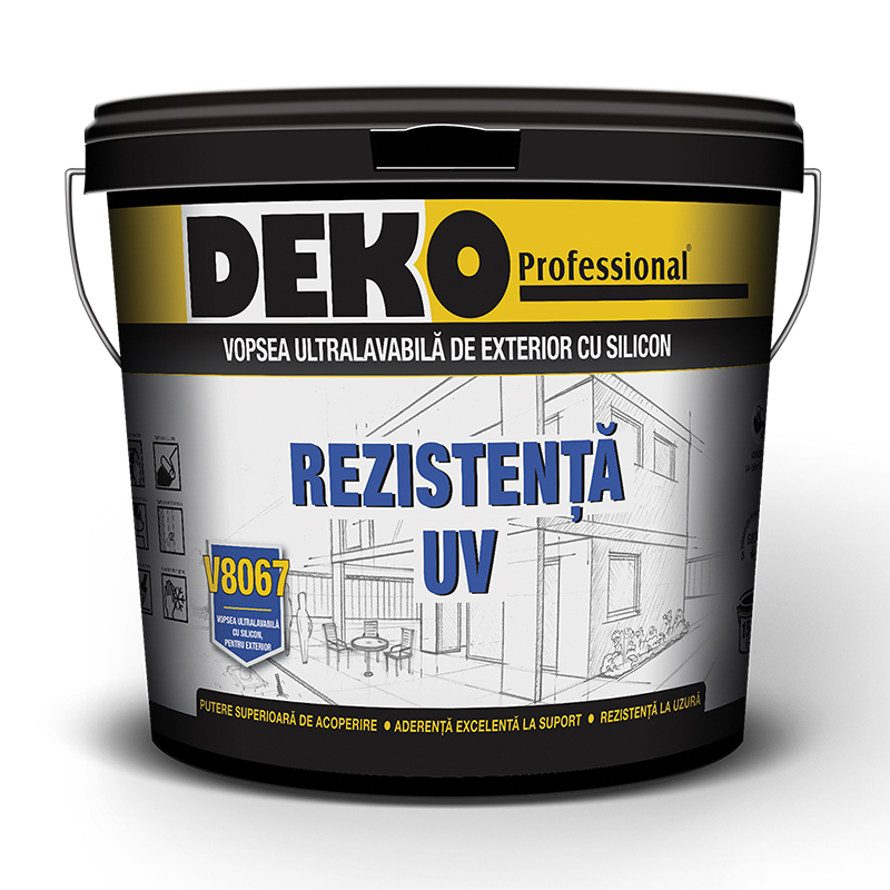 Vopsea ultralavabila cu silicon DEKO V8067 rezistenta UV