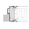 Perete de sticla DEKO FG2 cu doua straturi de sticla - detalii CAD