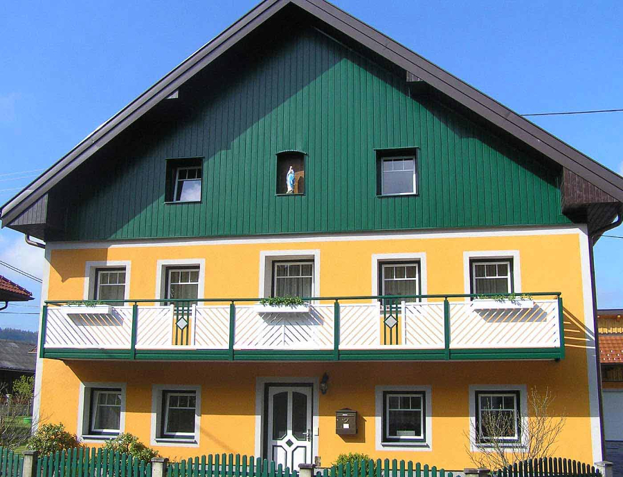 Lamele metalice pentru fatada PREFA Sidings - Verde RAL 6005