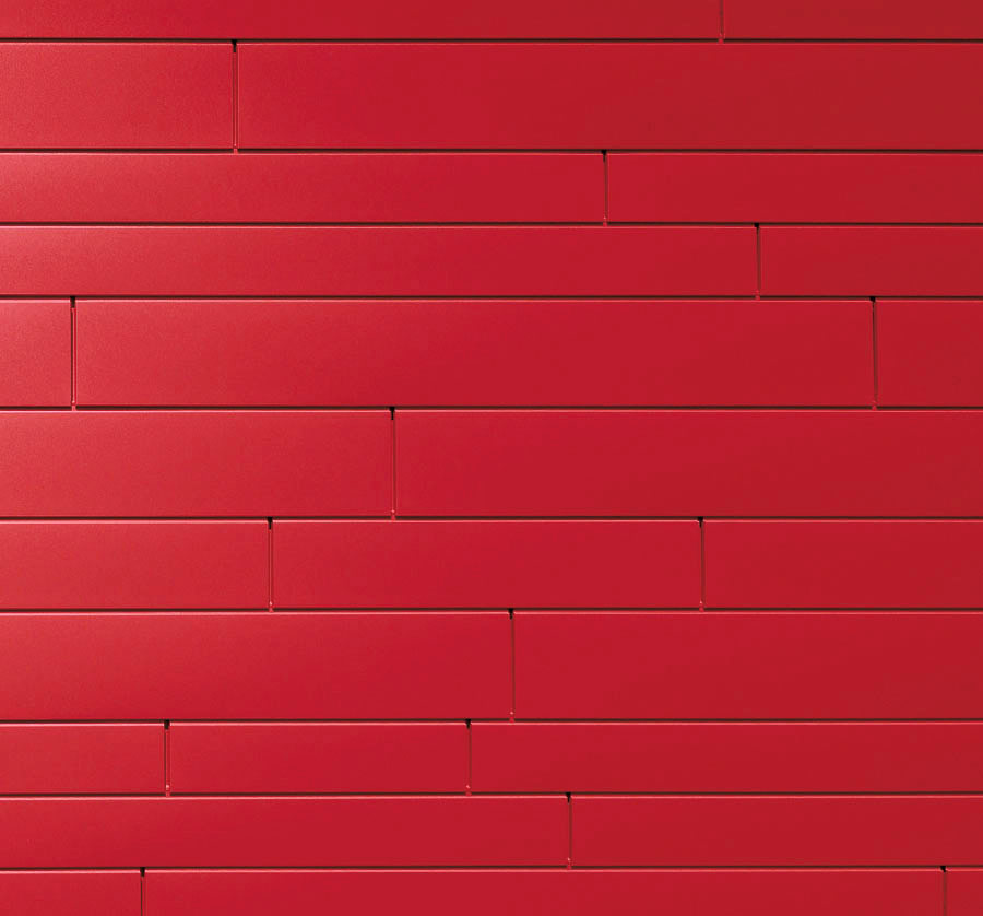 Lamele metalice pentru fatada PREFA Sidings - Rosu rubin