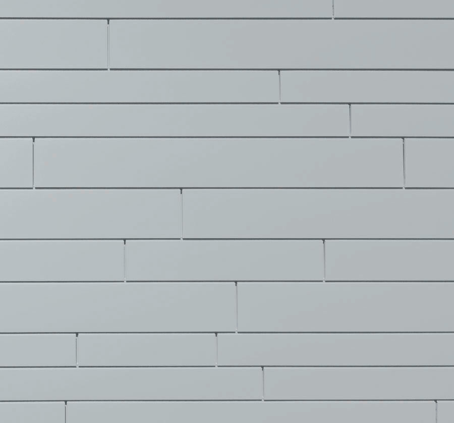 Lamele metalice pentru fatada PREFA Sidings - Metal argintiu