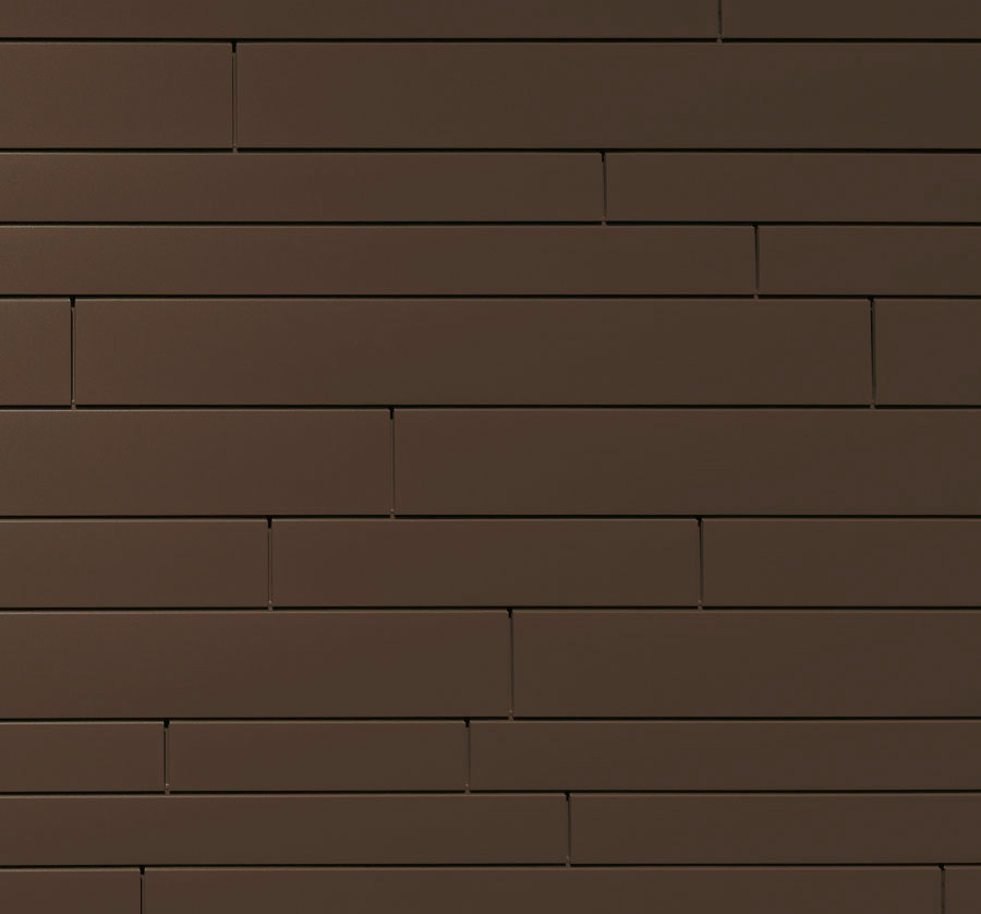 Lamele metalice pentru fatada PREFA Sidings - Maro RAL 7013