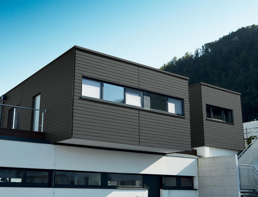 Lamele metalice pentru fatada PREFA Sidings - Gri grafit RAL 7043