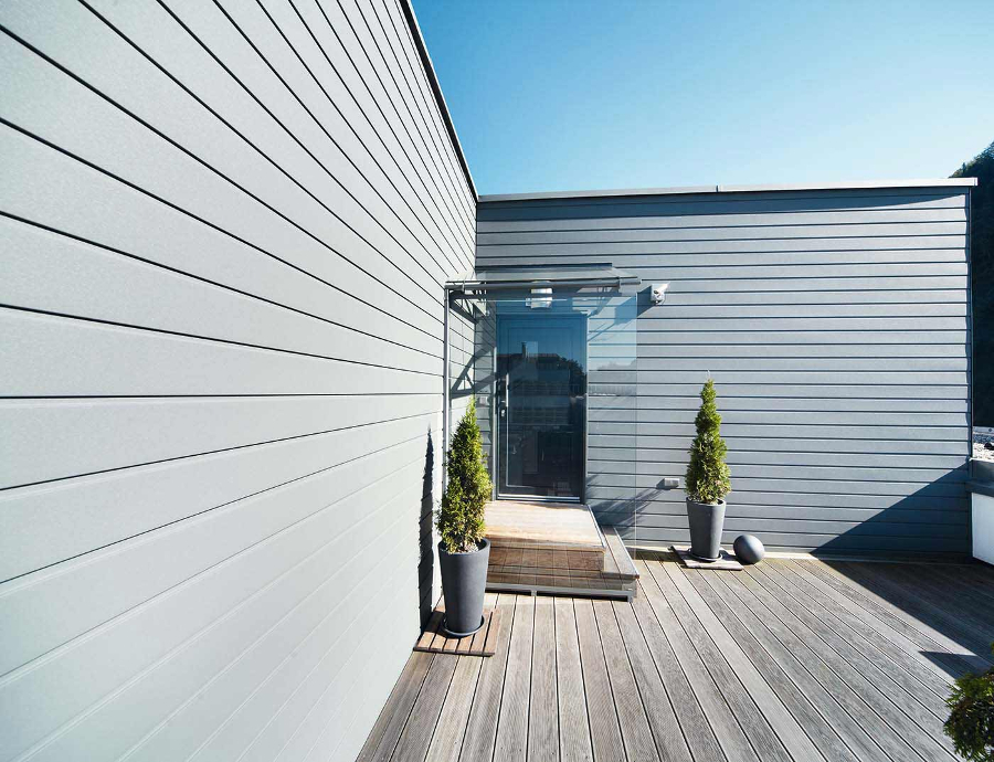 Lamele metalice pentru fatada PREFA Sidings - Gri deschis RAL 7005